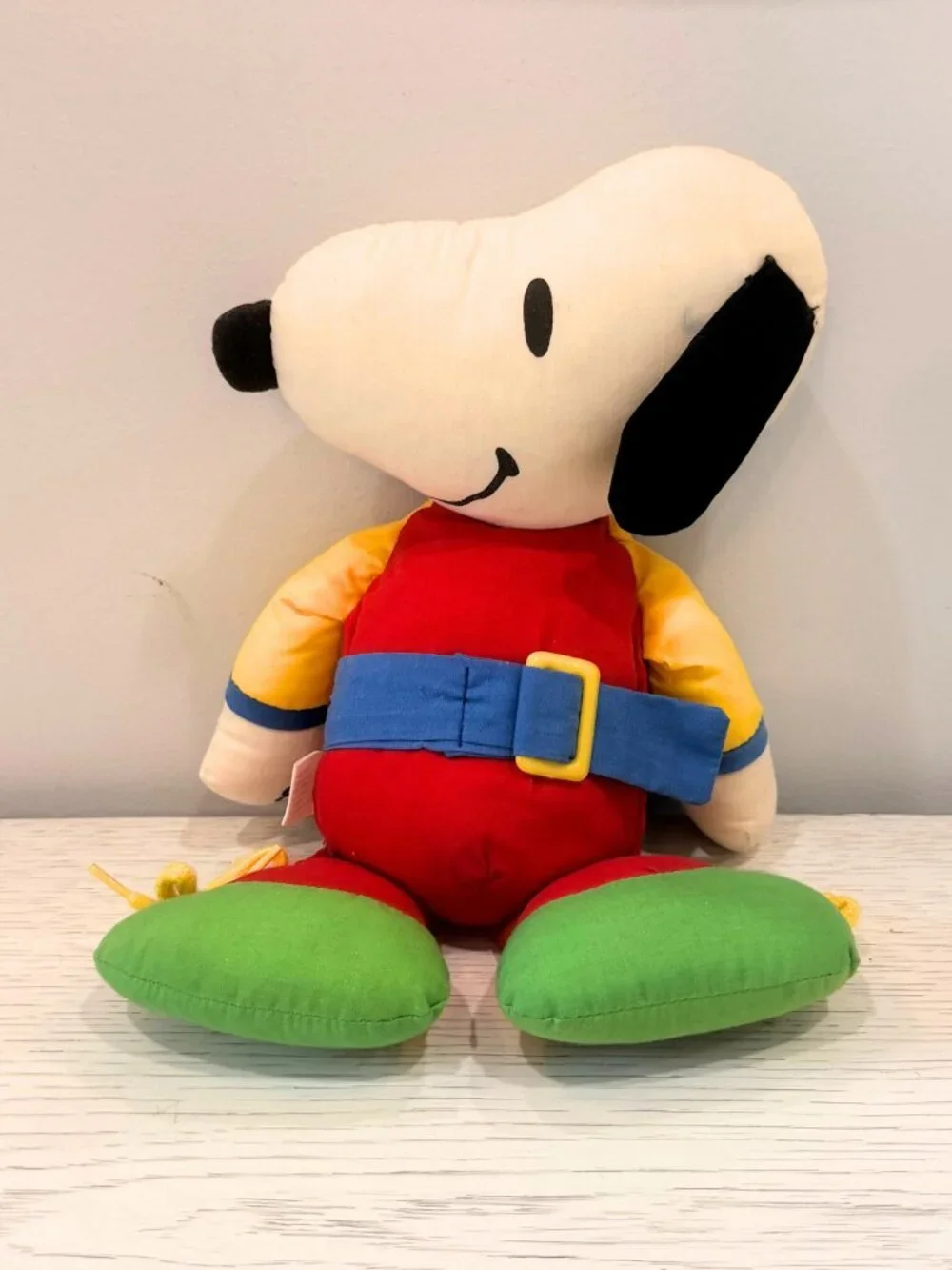 Vintage 1968 Learn & Play Peanuts Snoopy Doll Teach Me to Dress Activity Toy